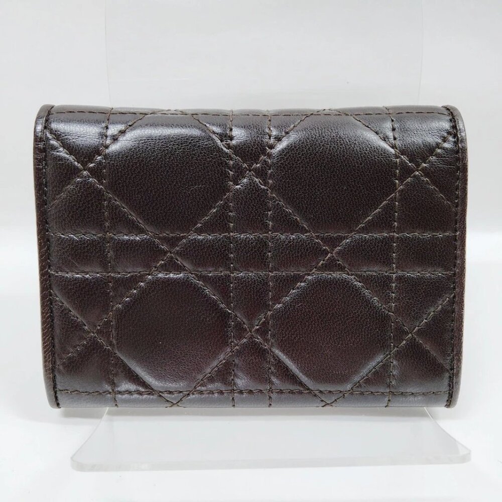 Christian Dior Wallet Brown Leather 180-081825 - Picture 2 of 9